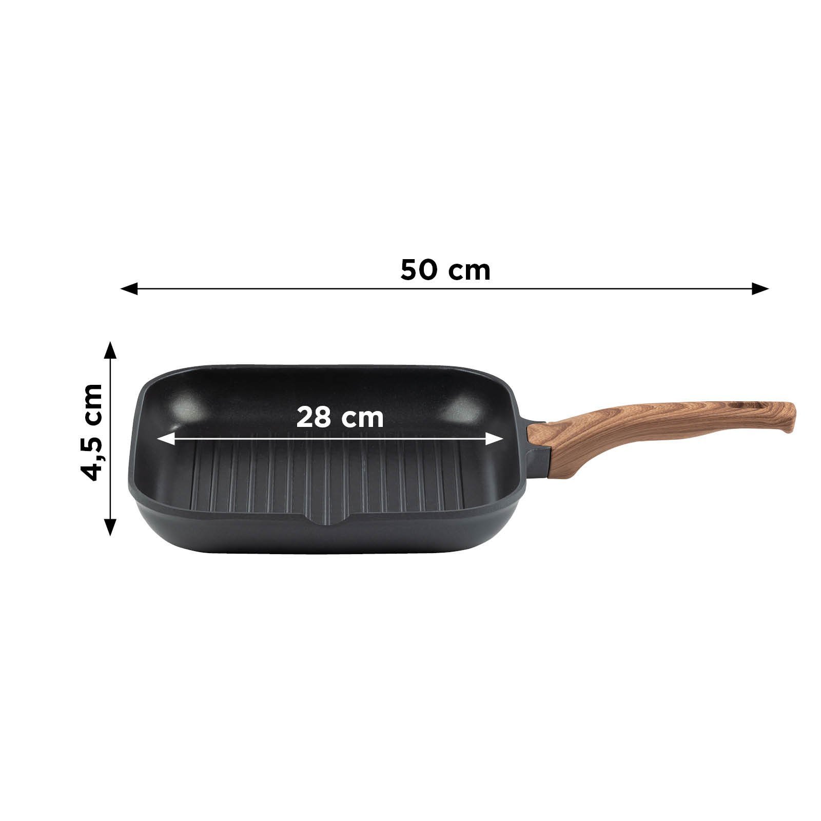 Image of Grill tava Rosmarino Black Line – 28 cm