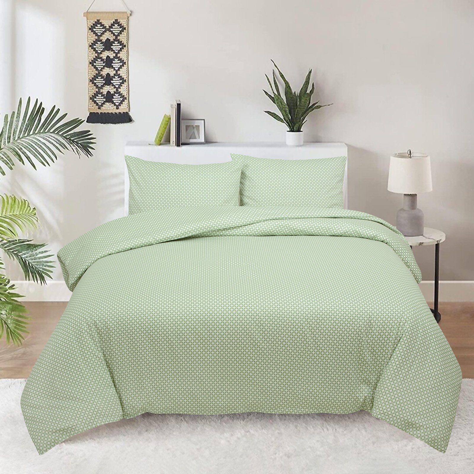 Image of Pamučno satenska posteljina Svilanit Olive Bliss