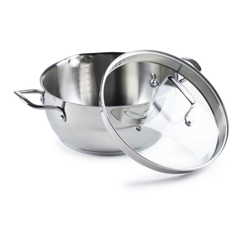 Jekleni lonec Rosmarino Pour&Cook II s stekleno pokrovko 3 l - 24 cm