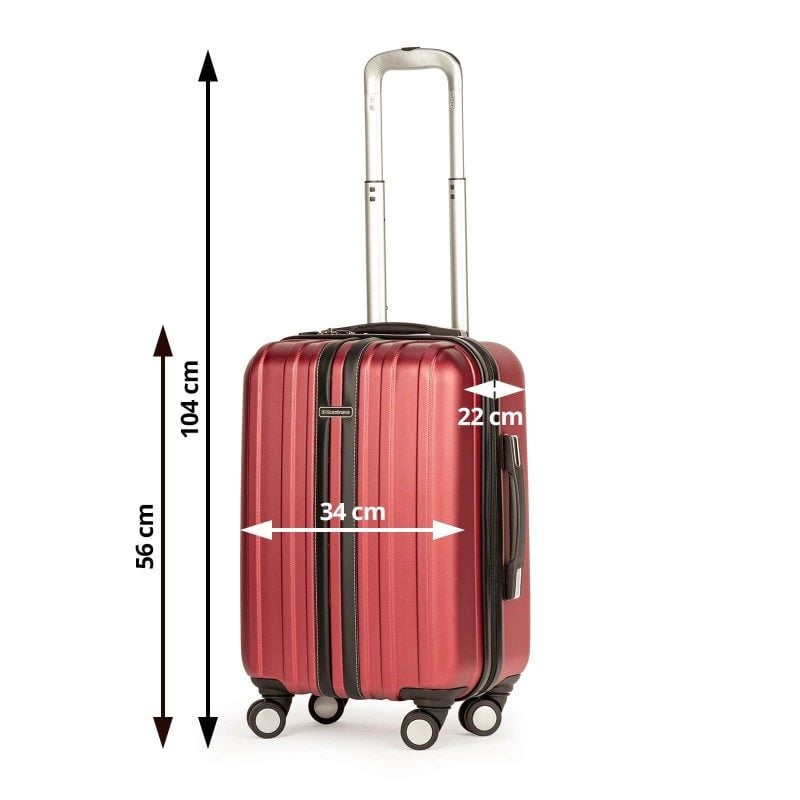 Potovalni kovček Scandinavia - rdeč, 40 l