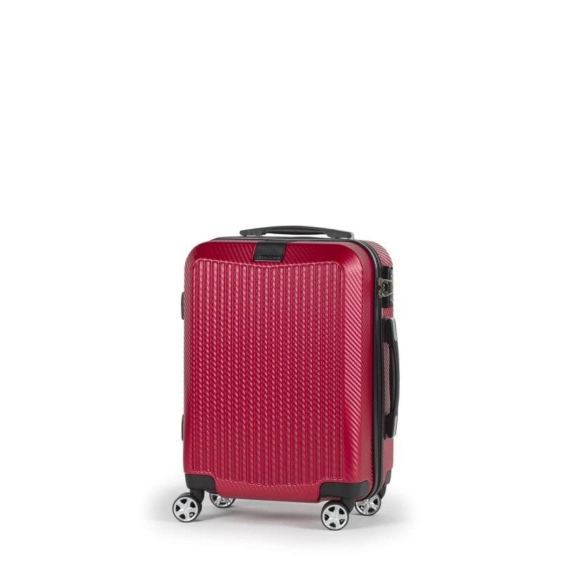 Potovalni kovček Scandinavia Carbon Series - rdeč, 40 l