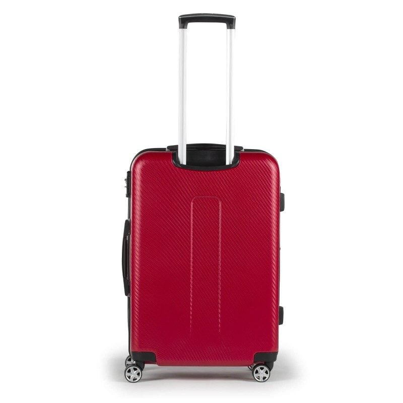 Potovalni kovček Scandinavia Carbon Series - rdeč, 60 l