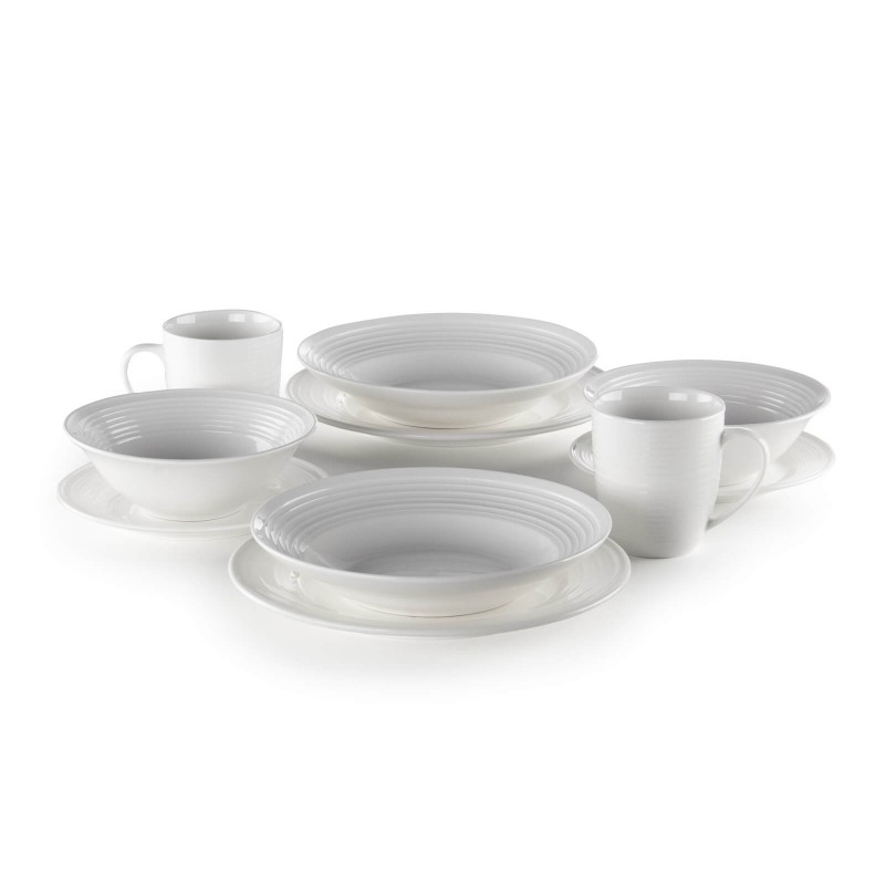 Set 2 plitvih porcelanastih krožnikov Rosmarino Cucina Deko - 26 cm