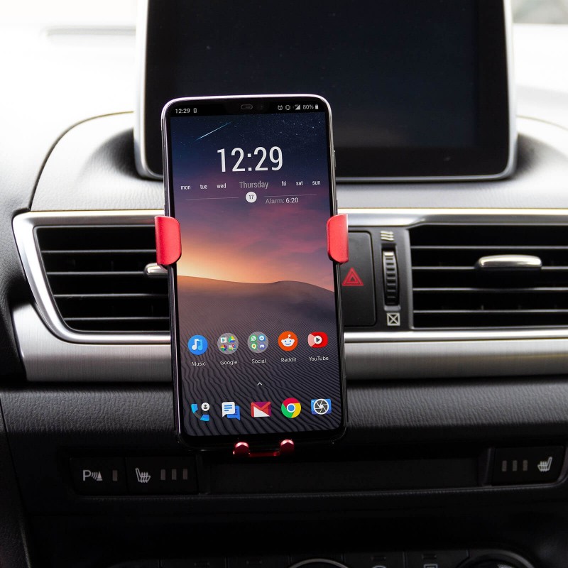 Avtomobilsko držalo za mobilni telefon Vita2Go Gravity - rdeče