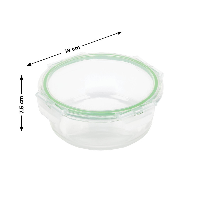 Okrogli stekleni pekač s pokrovom Rosmarino Bake&Go - 950 ml