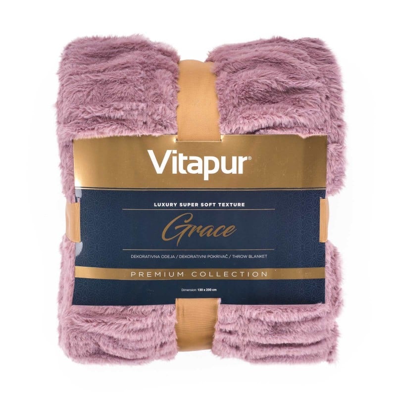 Dekorativna odeja Vitapur Grace – roza