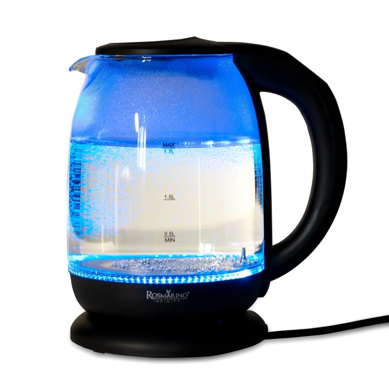 Stekleni grelnik vode Rosmarino Infinity LED&Boil				