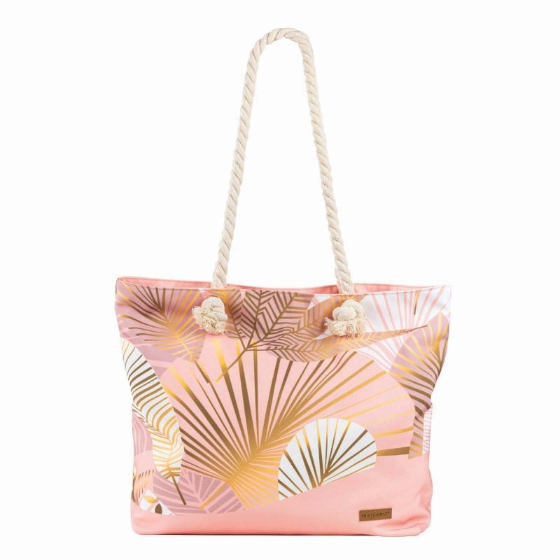 Velika plažna torba Svilanit Tropic, rožnata