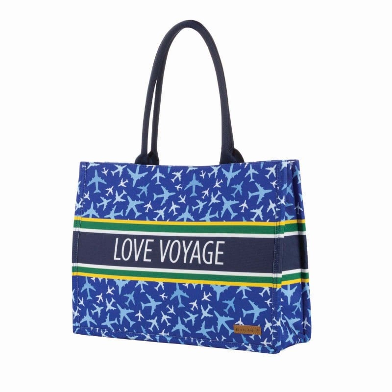 Modna torba Svilanit Love Voyage, svetlo modra