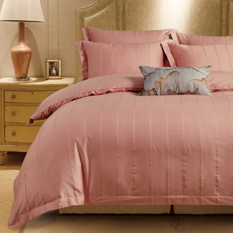 Bombažno-satenasta PREMIUM posteljnina Svilanit Francesco, roza