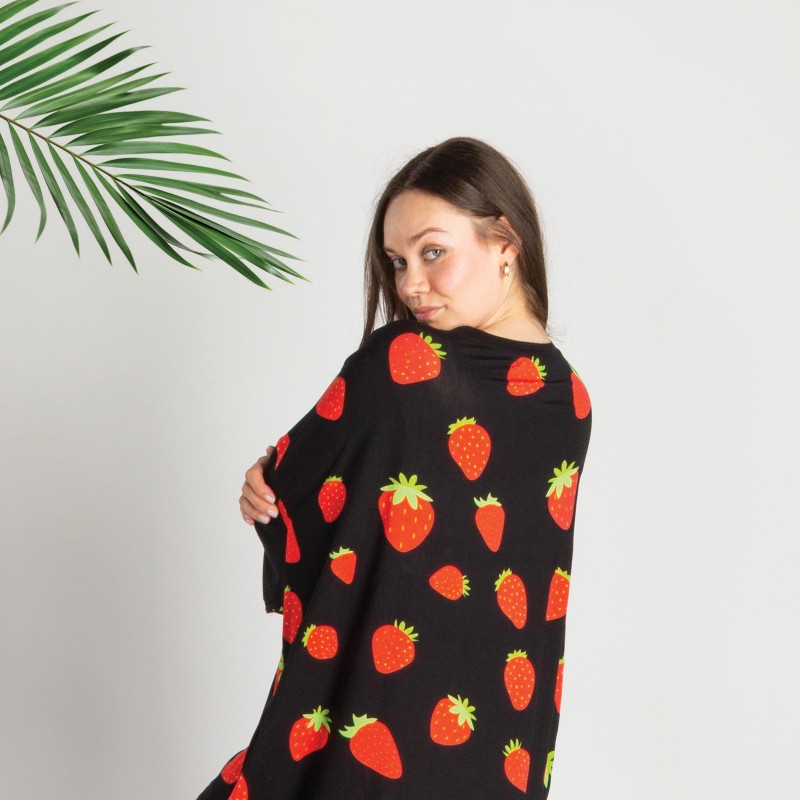 Poletni hoodie za odrasle Svilanit - Strawberry