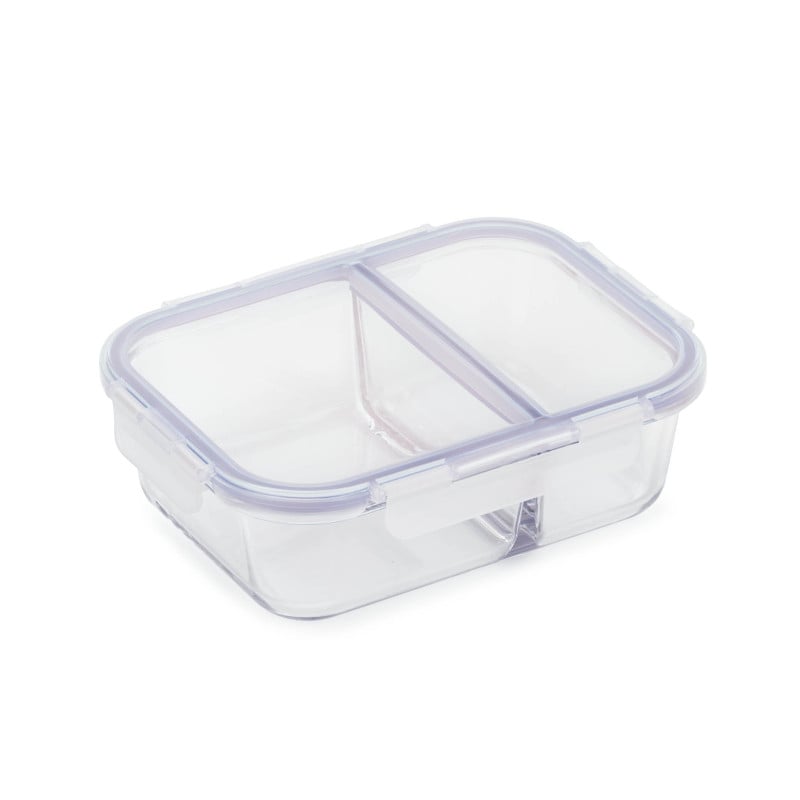 Pravokotni stekleni pekač s pokrovom in prekatom Rosmarino Bake&Go - 1300 ml
