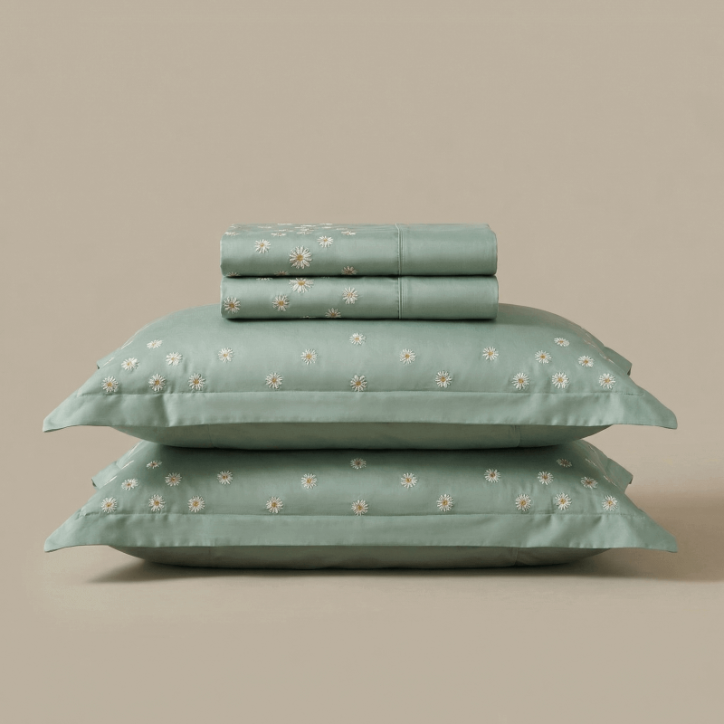 Bombažno-satenasta PREMIUM vezena posteljnina Svilanit Camily 