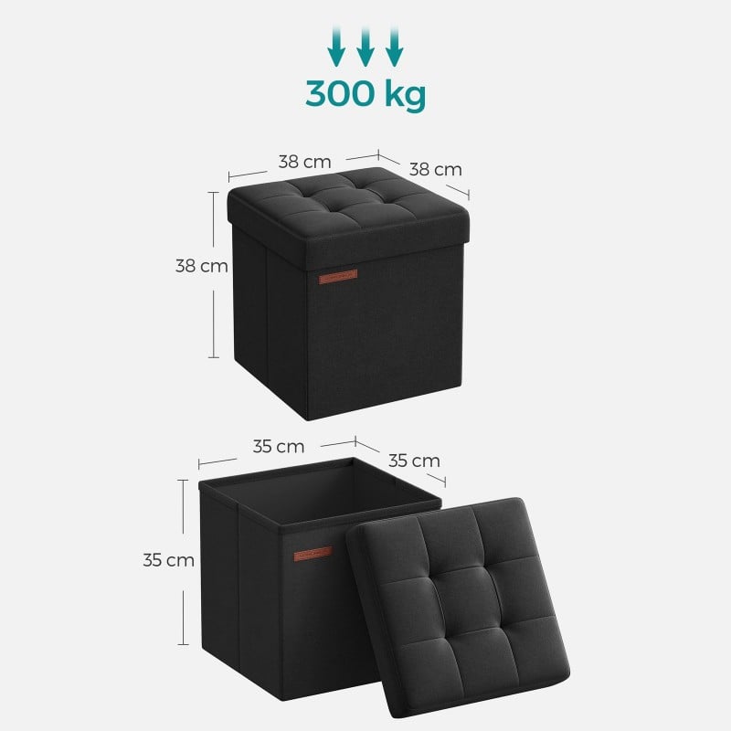 Tabure Songmics VitaBlis S – črn