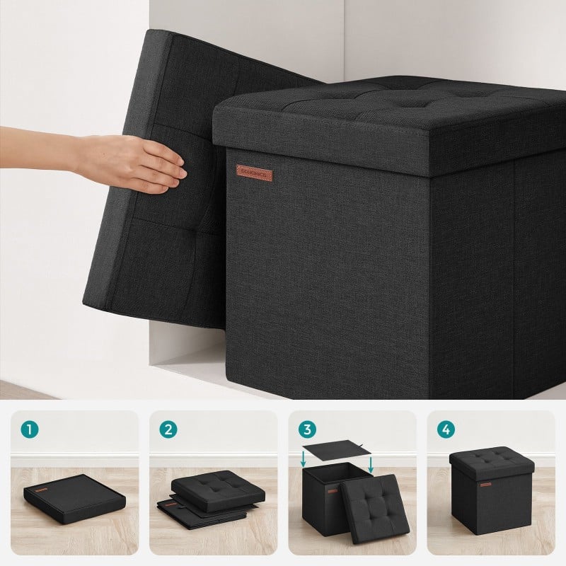 Tabure Songmics VitaBlis S – črn