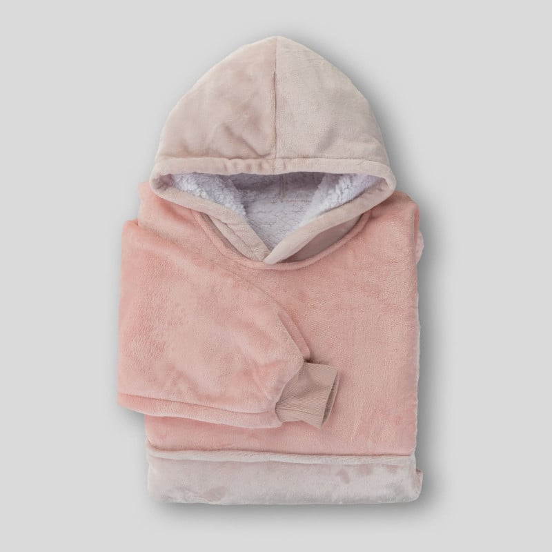 Hoodie odeja Svilanit Rose Blis + Darilo: nogavice