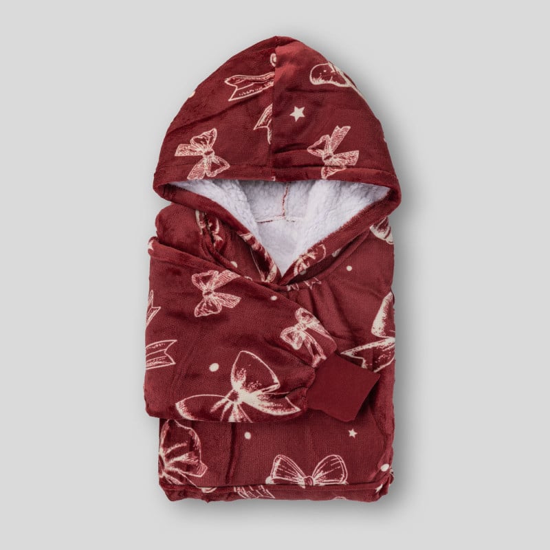 Hoodie odeja Svilanit Bow + Darilo: nogavice