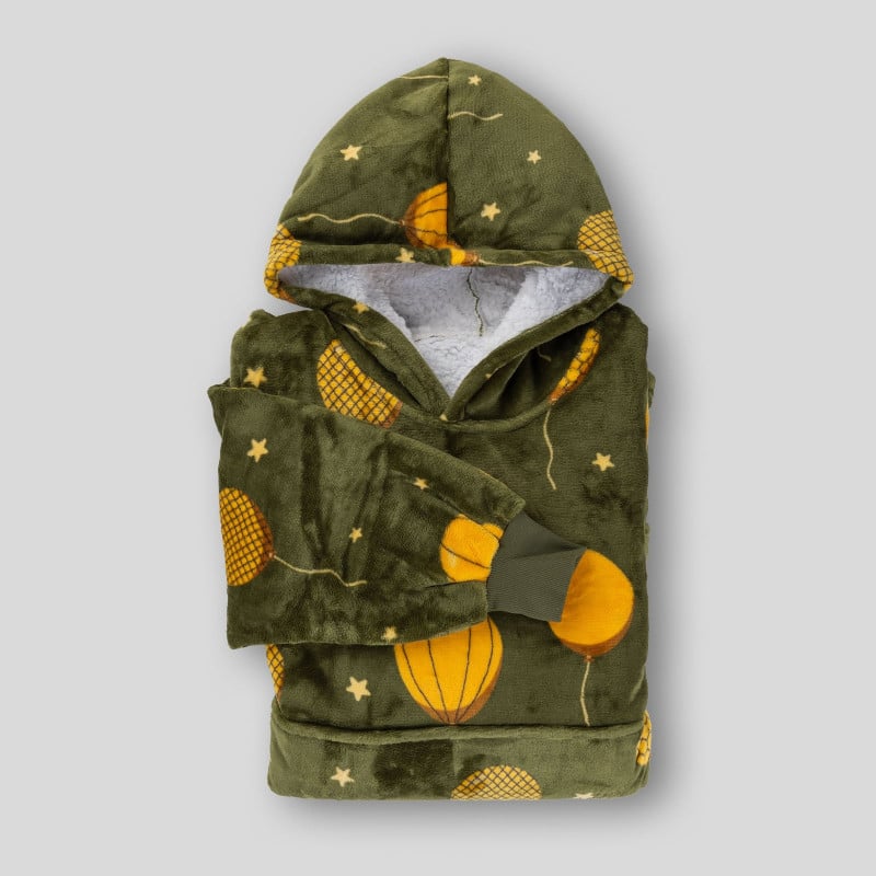 Hoodie odeja Svilanit Balloons + Darilo: nogavice