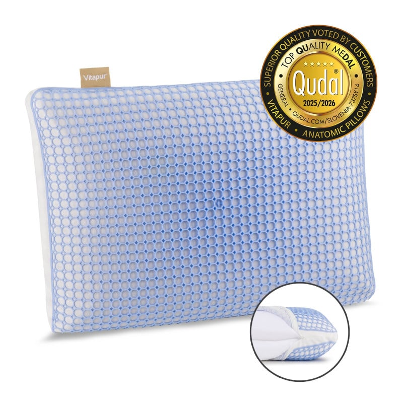 Vitapur hibridni ergonomski vzglavnik  MemoElite Classic – 50 x 70 cm