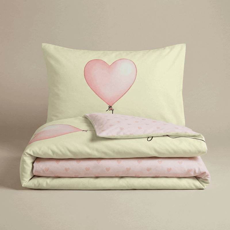 Otroška bombažna posteljnina Svilanit Lovely Hearts