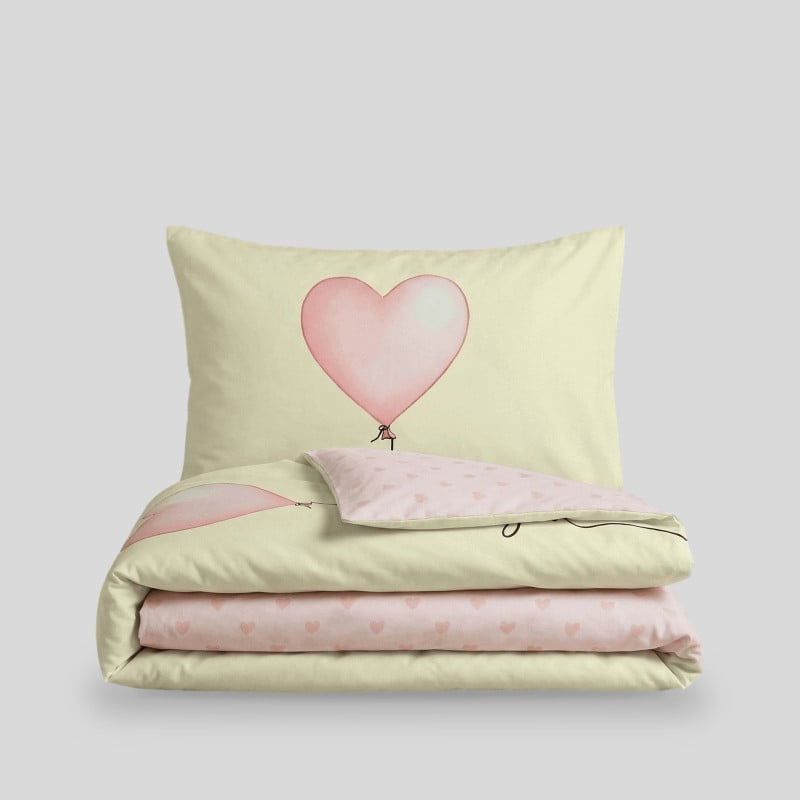 Otroška bombažna posteljnina Svilanit Lovely Hearts
