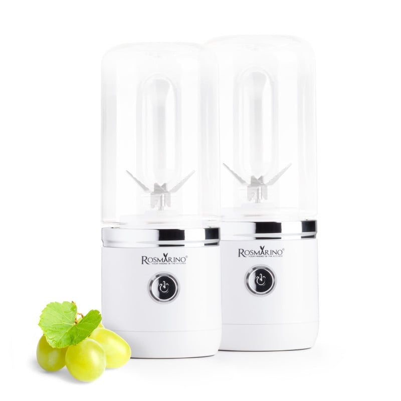 Set 2 prenosnih blenderjev Rosmarino NutriMax 2 GO – bel