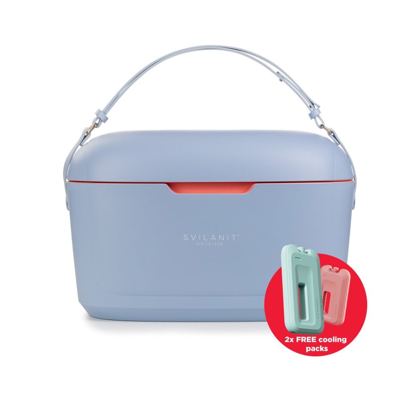 Hladilna torba Svilanit 12 L s hladilnima vložkoma – modra