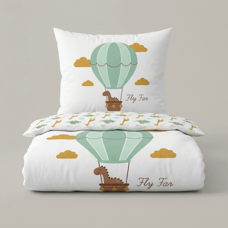 Vitapur otroška bombažna posteljnina Svilanit Balloonie