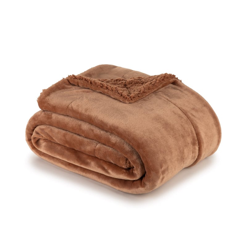 Vitpur dekorativna odeja Svilanit Beatrice II – rjava