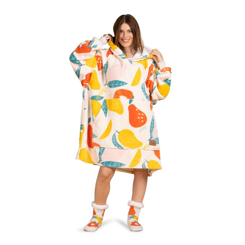 Vitapur hoodie odeja Svilanit FruityPop + darilo: nogavice