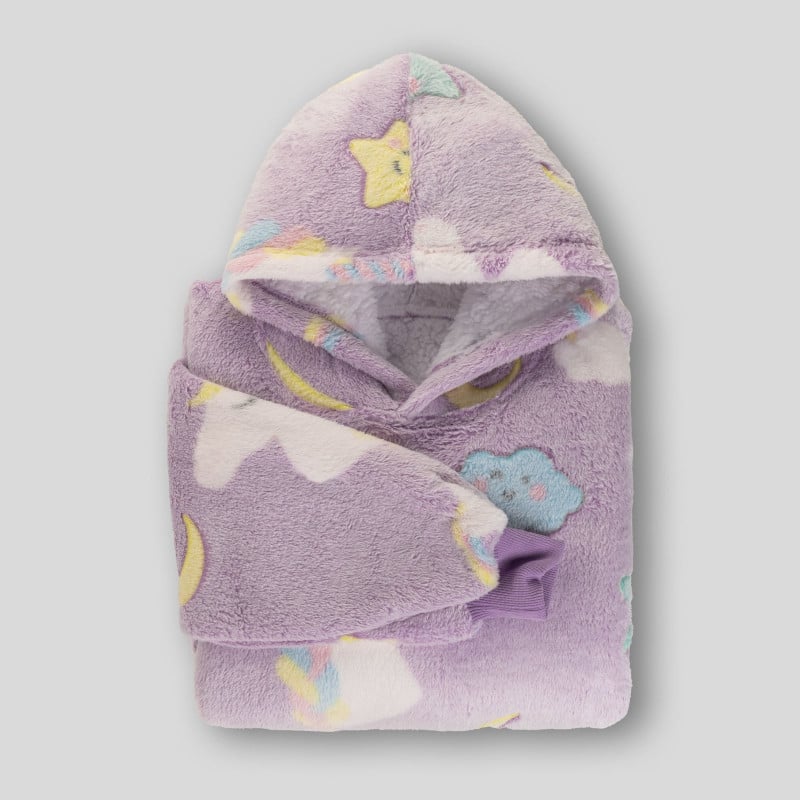 Vitapur otroška hoodie odeja Svilanit DreamiCorn + darilo: trak za lase