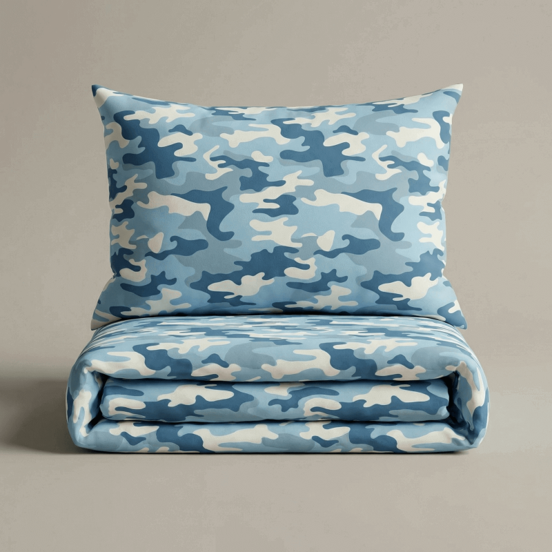 Svilanit otroška bombažna posteljnina Camo