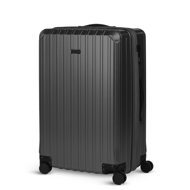 Scandinavia potovalni kovček Voyage Carbon Series, 90 L, črn