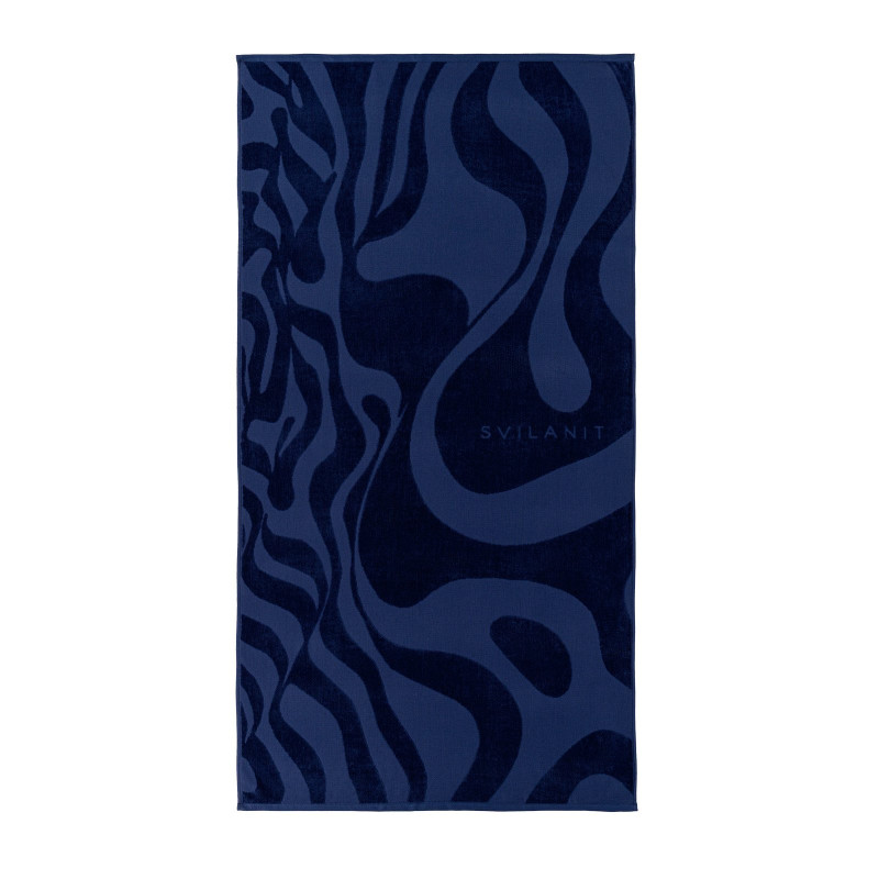 Svilanit premium brisača za plažo Dark Waves, 80 x 160 cm
