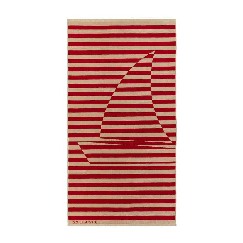 Svilanit premium brisača za plažo Sailing Boat, 80 x 160 cm