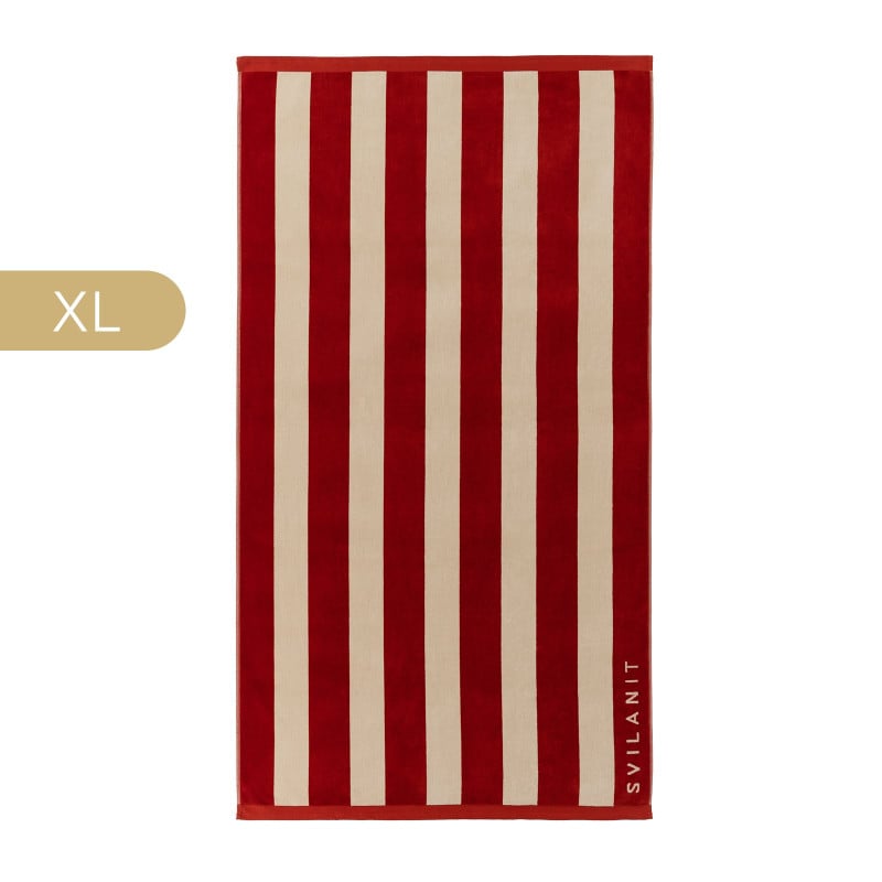 Svilanit premium velika brisača za plažo Burgundy, 100 x 180 cm