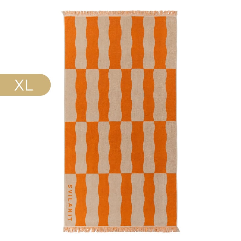 Svilanit premium velika brisača za plažo Retro, 100 x 180 cm