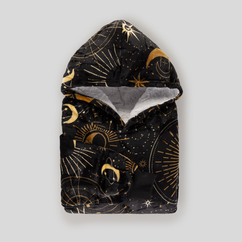 Hoodie odeja z rokavi Svilanit Astrology + DARILO: nogavice