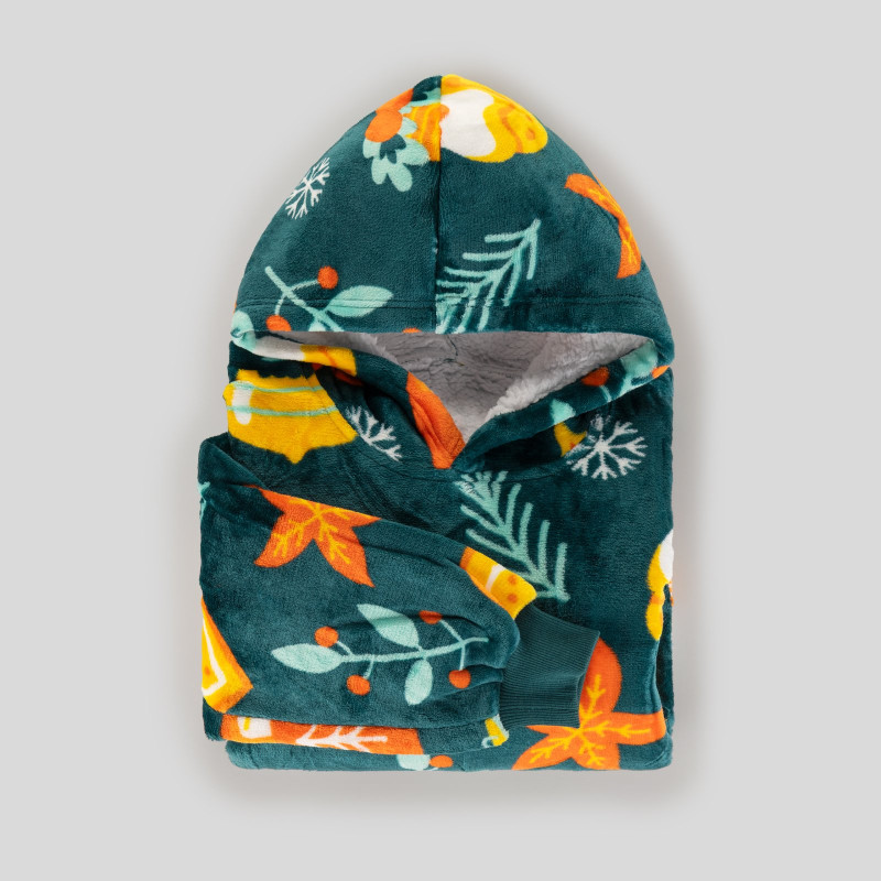 Hoodie odeja za otroke Svilanit Xmas Magic + DARILO: nogavice