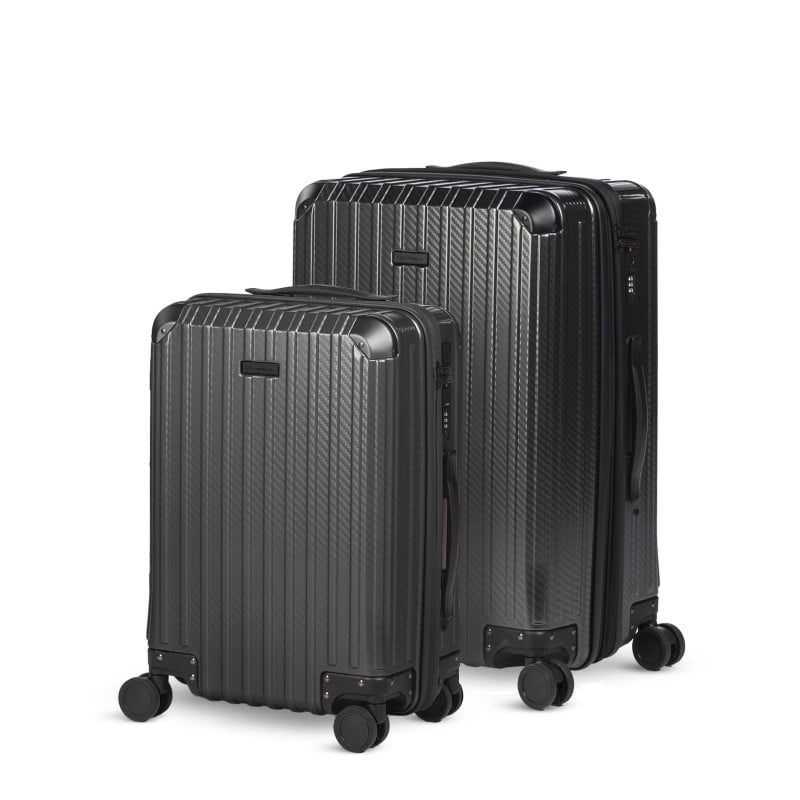 Set kabinskega in večjega kovčka Scandinavia Voyage Prestige – 40 L + 60 L, črn