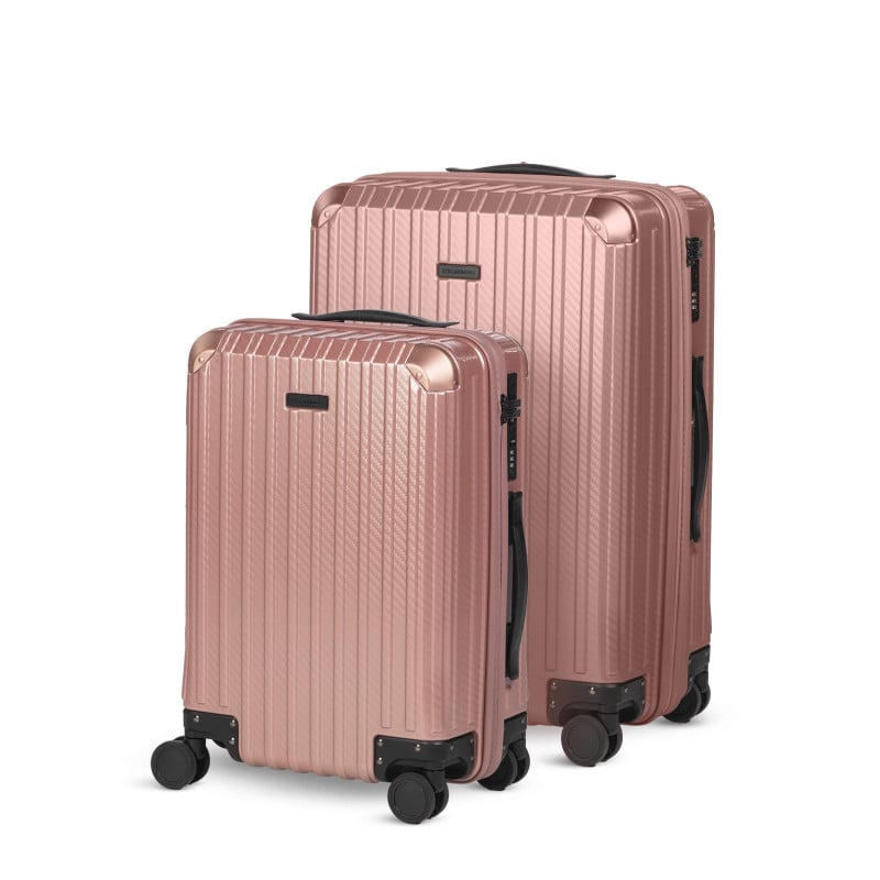 Set kabinskega in večjega kovčka Scandinavia Voyage Prestige – 40 L + 60 L, roza