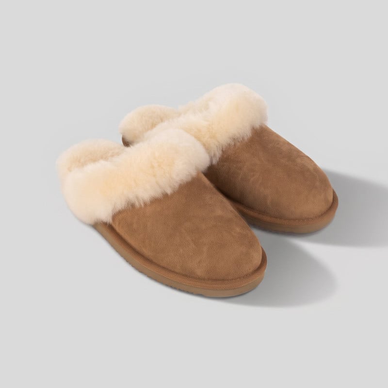 Topli ženski copati iz prestižne ovčje volne Warm Step Luxury