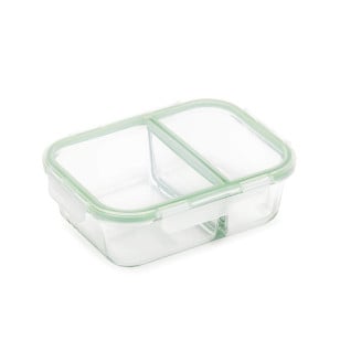 Pravokotni stekleni pekač s pokrovom in prekatom Rosmarino Bake&Go - 1300 ml