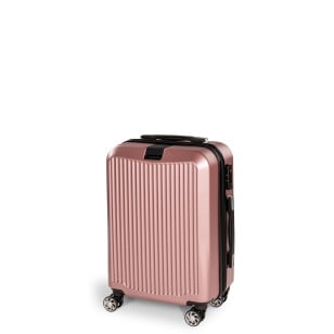 Kabinski kovček Scandinavia Carbon – 40 L, rožnat