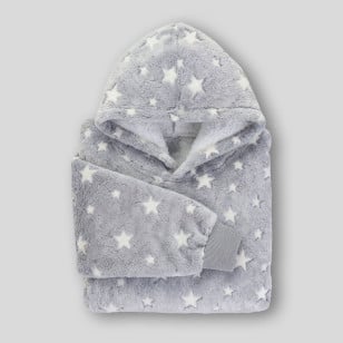 Otroška hoodie odeja Svilanit, zvezdice + Darilo: Nogavice