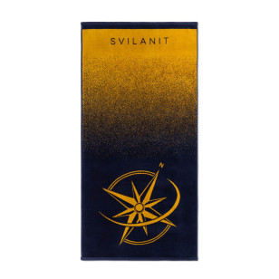 Plažna brisača Golden Compass, 80 x 160 cm
