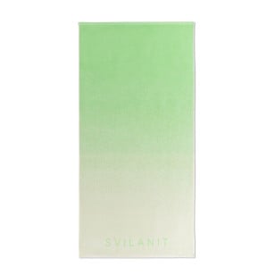 Plažna brisača Svilanit OmbrePistachio, 80 x 160 cm