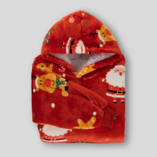 Vitapur otroška hoodie odeja Svilanit XmassJoy + darilo: nogavice