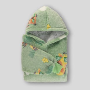 Vitapur otroška hoodie odeja Svilanit JungleCool + darilo: nogavice