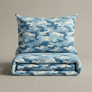 Svilanit otroška bombažna posteljnina Camo